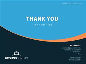 PowerPoint Design by sgarchdesign for Ground Control | Design: #3233801
