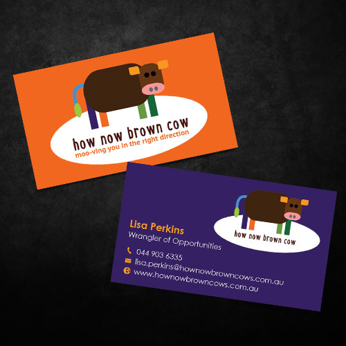 Business Card Design by red rocket creative for How Now Brown Cow | Design #3244691