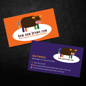 Business Card Design by red rocket creative for How Now Brown Cow | Design #3244691