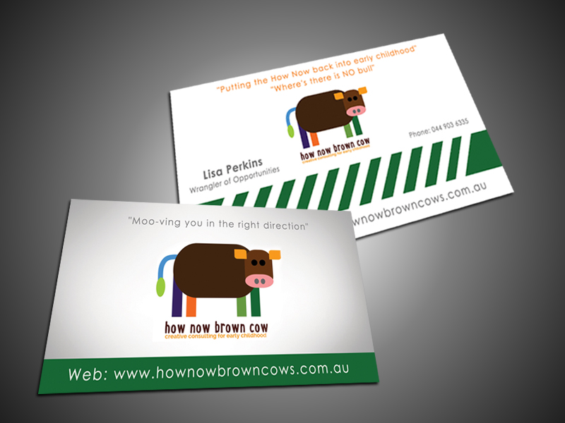 Business Card Design by Rohith Cochin for How Now Brown Cow | Design #3187108