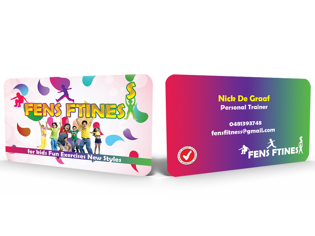 Diseño de Tarjeta de Presentación por Hardcore Design para Fens fitness | Diseño #3268250