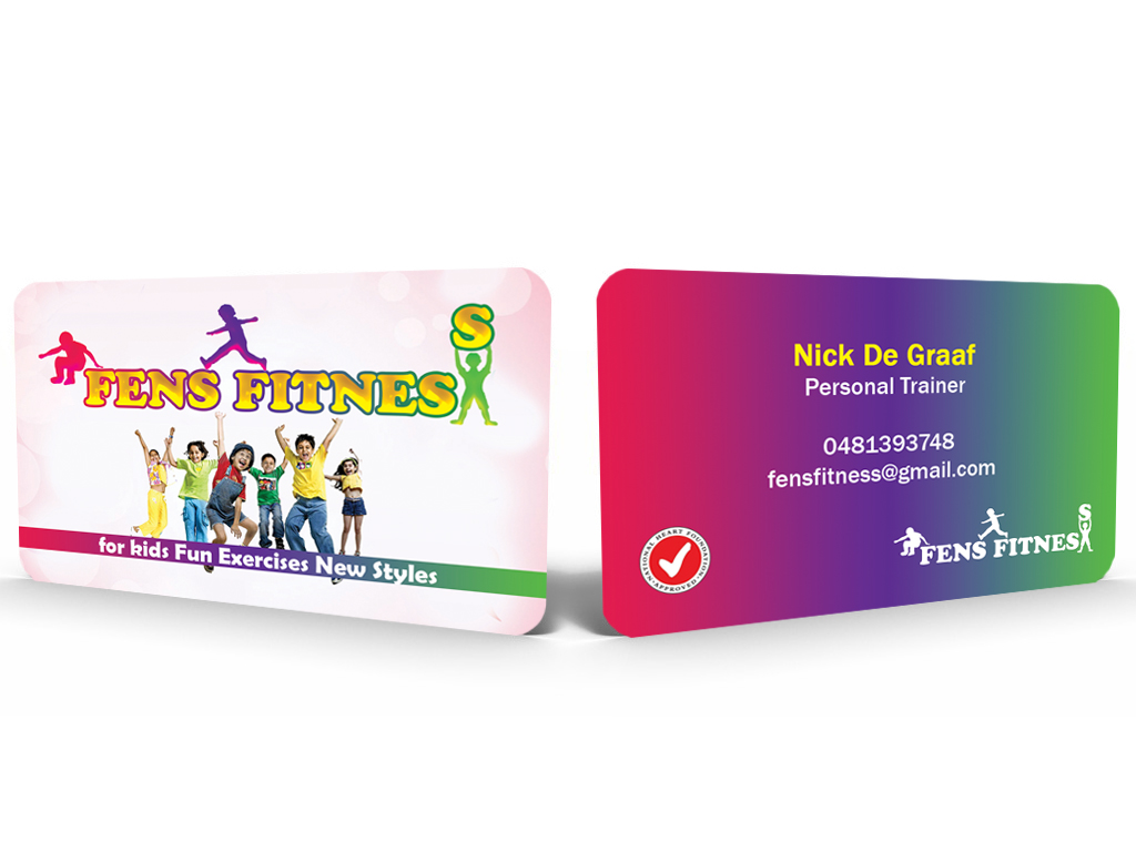Business Card Design by Hardcore Design for Fens fitness | Design #3283282