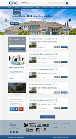 Wordpress Design by Emmanuel for AuctionServices.com, Inc. | Design: #3200019