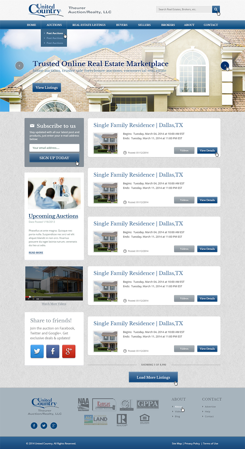 Wordpress Design by Emmanuel for AuctionServices.com, Inc. | Design #3200140