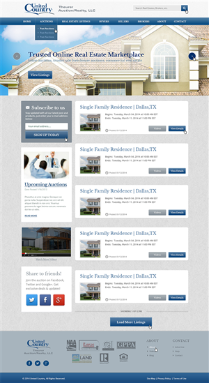 Wordpress Design by Emmanuel for AuctionServices.com, Inc. | Design: #3200140
