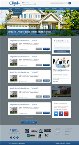 Wordpress Design by Emmanuel for AuctionServices.com, Inc. | Design: #3200143
