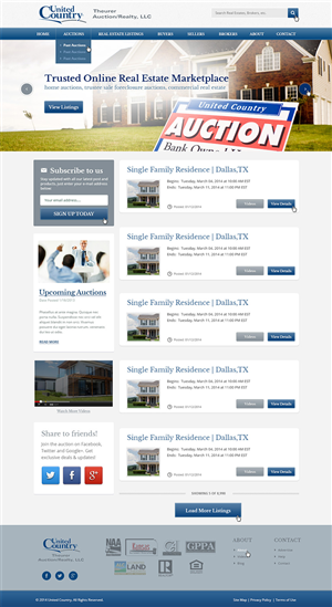 Wordpress Design by Emmanuel for AuctionServices.com, Inc. | Design: #3206334