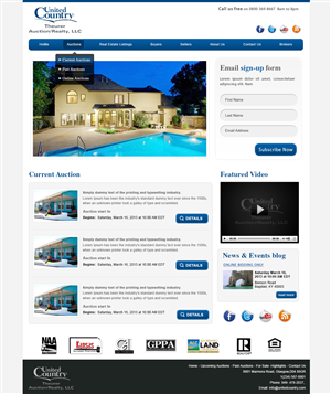 Wordpress Design by webxvision for AuctionServices.com, Inc. | Design #3196197