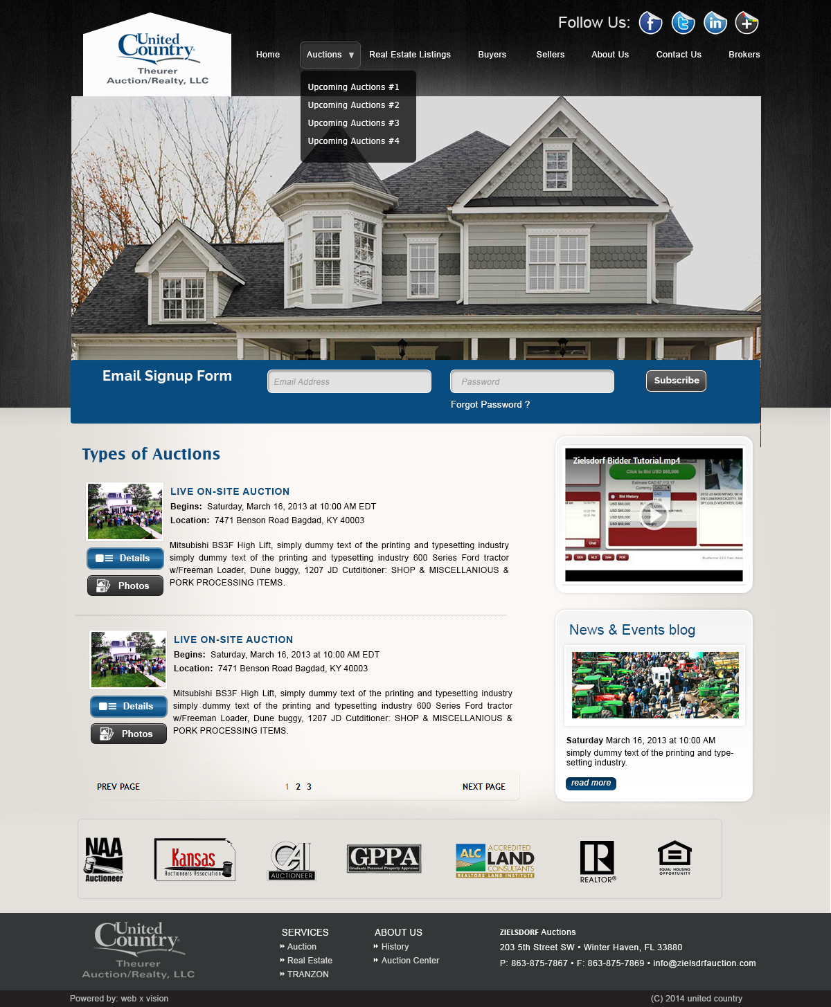 Wordpress Design by webxvision for AuctionServices.com, Inc. | Design #3196724