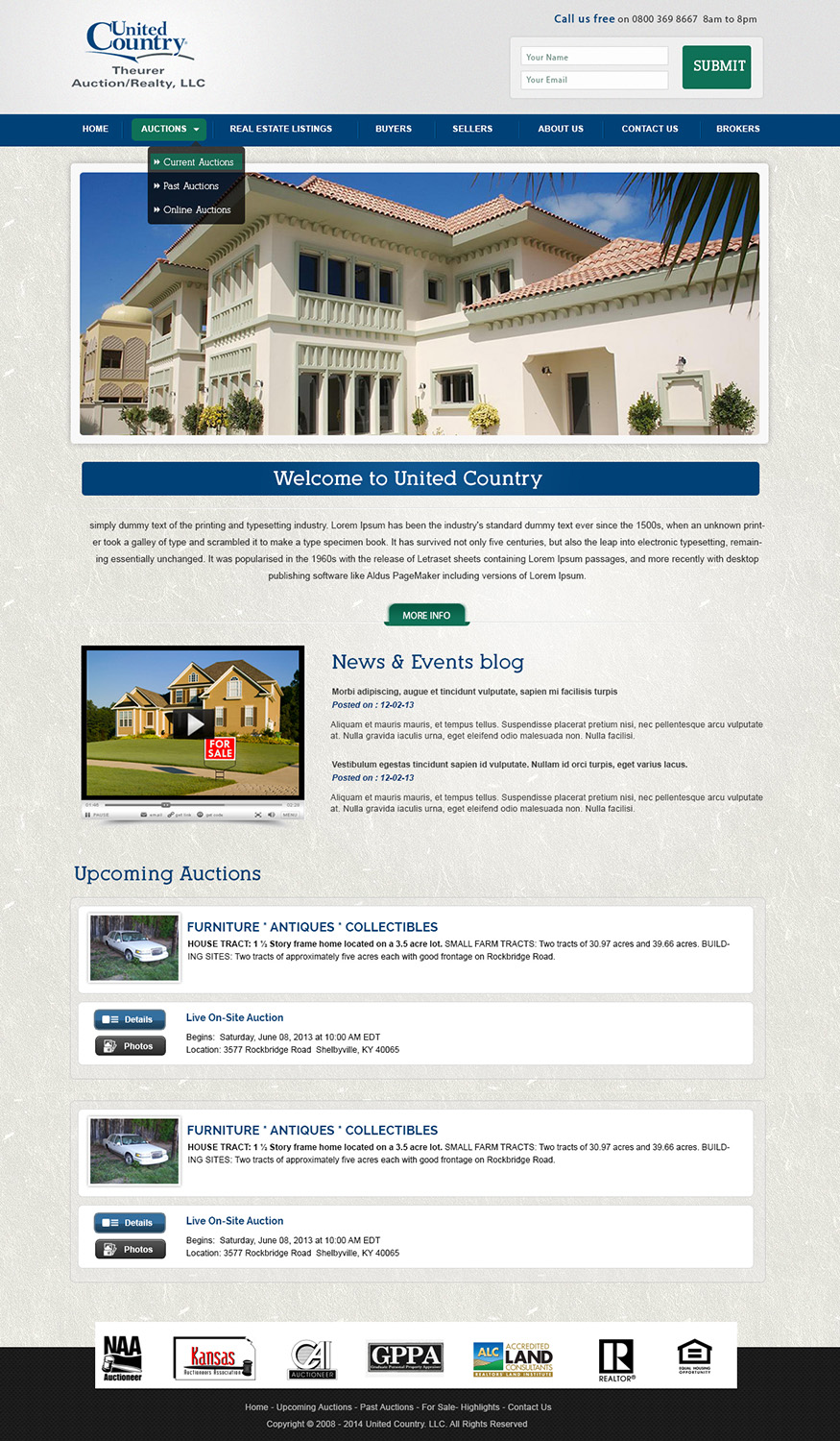 WordPress-Design von webxvision für AuctionServices.com, Inc. | Design #3206582