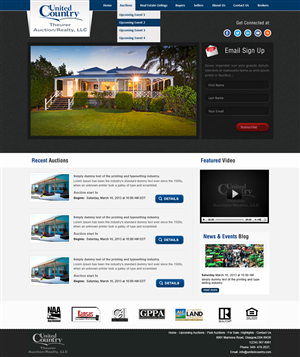 Wordpress Design by webxvision for AuctionServices.com, Inc. | Design: #3214291