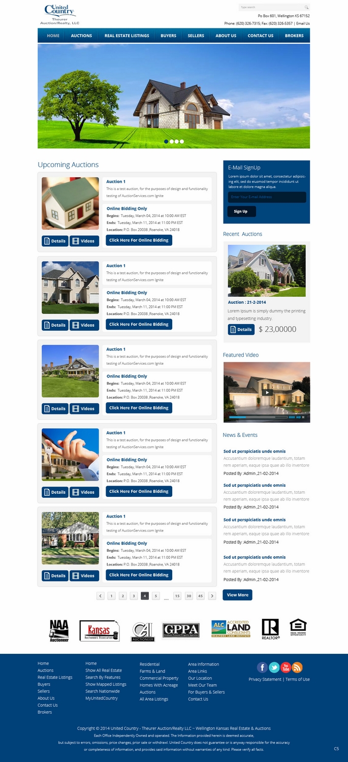 Wordpress Design by pb for AuctionServices.com, Inc. | Design #3192094