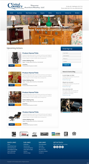Wordpress Design by pb for AuctionServices.com, Inc. | Design: #3192100