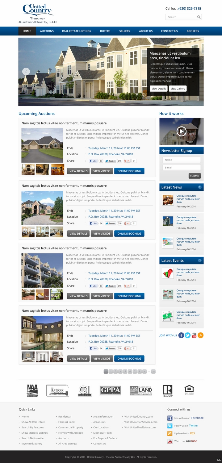Wordpress Design by pb for AuctionServices.com, Inc. | Design #3192106