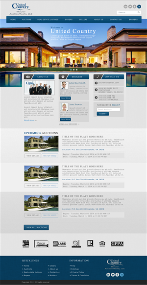 Wordpress Design by JM for AuctionServices.com, Inc. | Design: #3212466