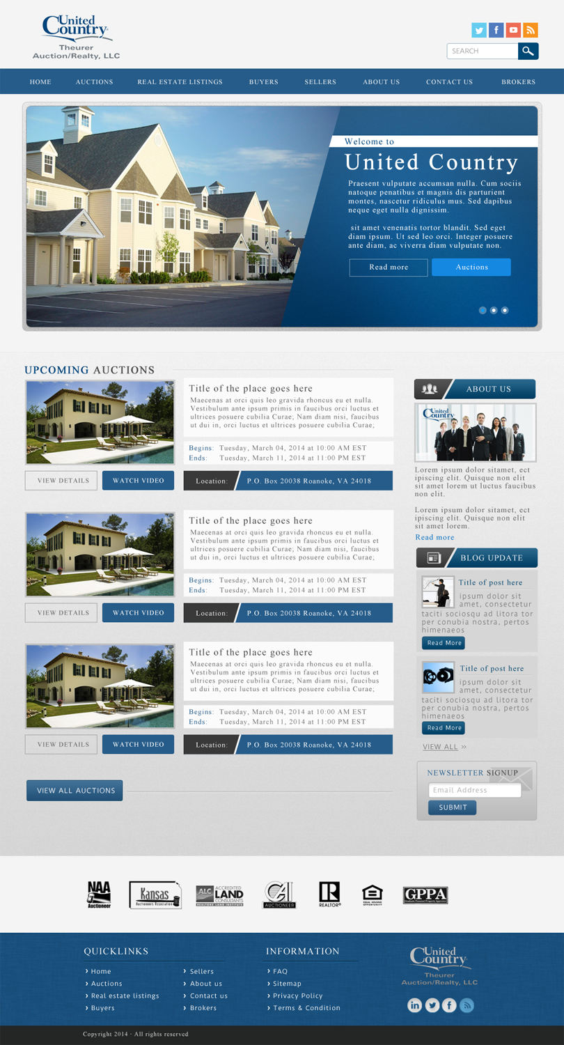 Wordpress Design by JM for AuctionServices.com, Inc. | Design #3212859