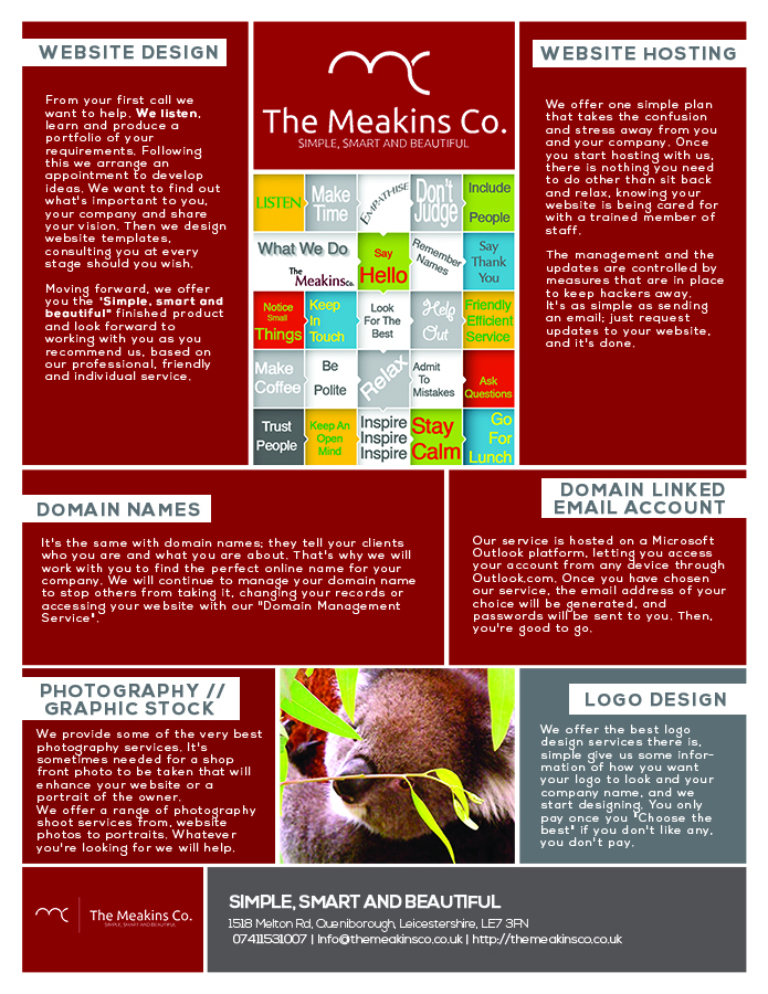 Design de Poster par Juuri pour The Meakins Co. | Design #3189582