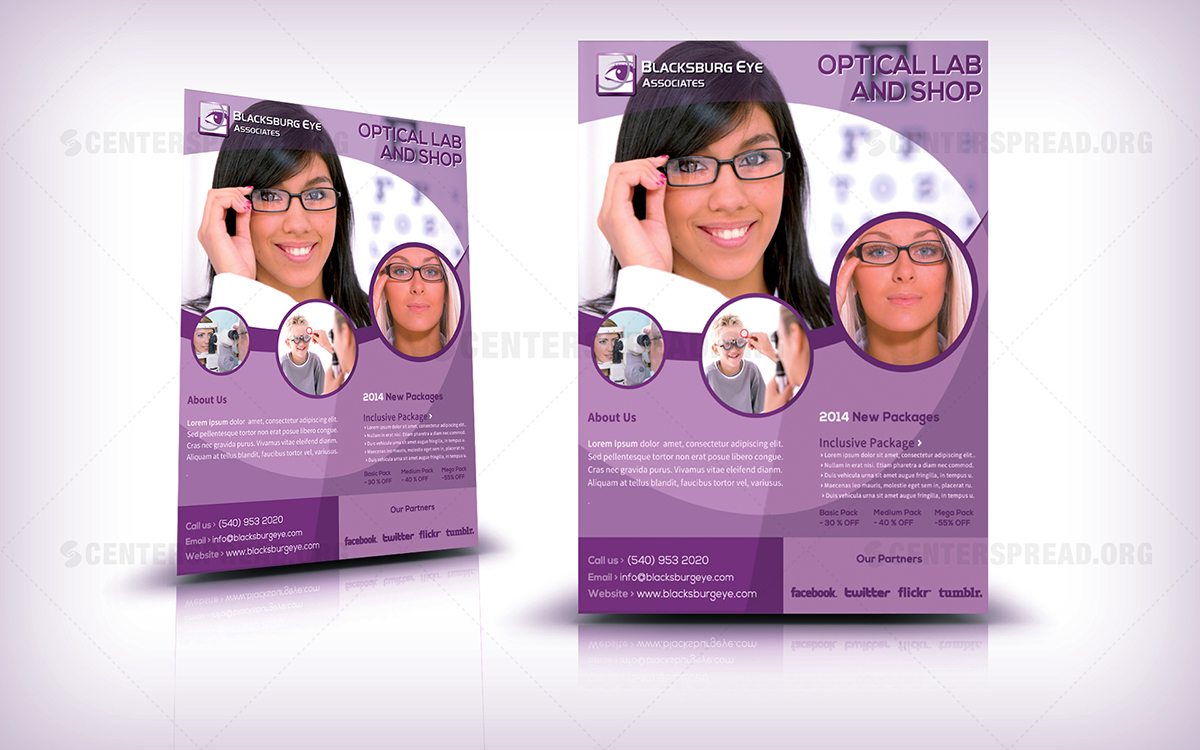 Advertisement Design by CENTERSPREAD for Blacksburg Eye Associates | Design #3251018
