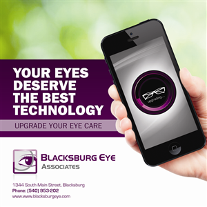 Design Publicitaire par earldesigns pour Blacksburg Eye Associates | Design : #3369406