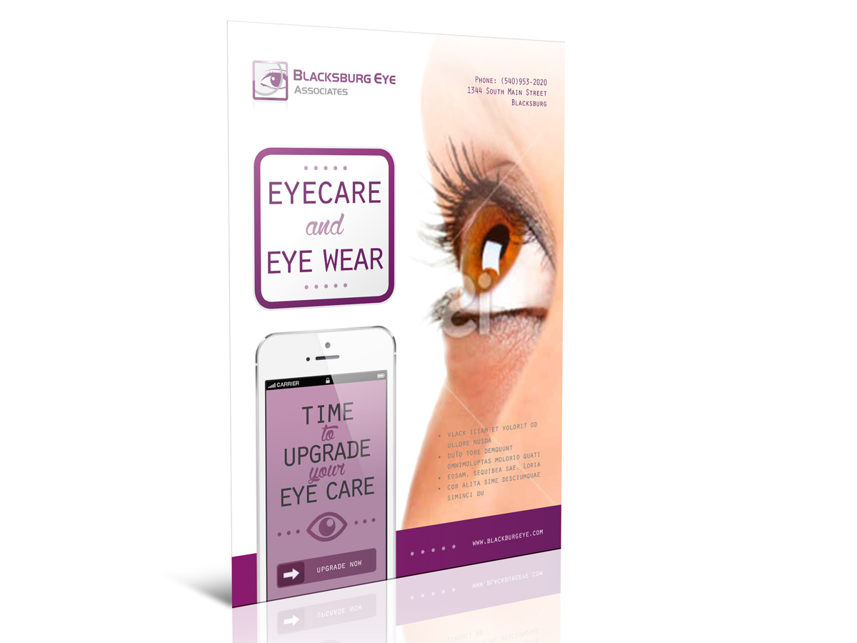 Design Publicitaire par Mystiq pour Blacksburg Eye Associates | Design #3203941
