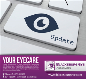 Design Publicitaire par JCR pour Blacksburg Eye Associates | Design : #3186652