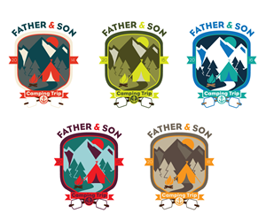 Father/Son Camping Trip  | Logo-Design von Mahtava Design