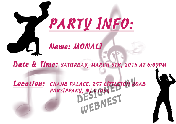 Invitation Design by WebNest for this project | Design #3188235