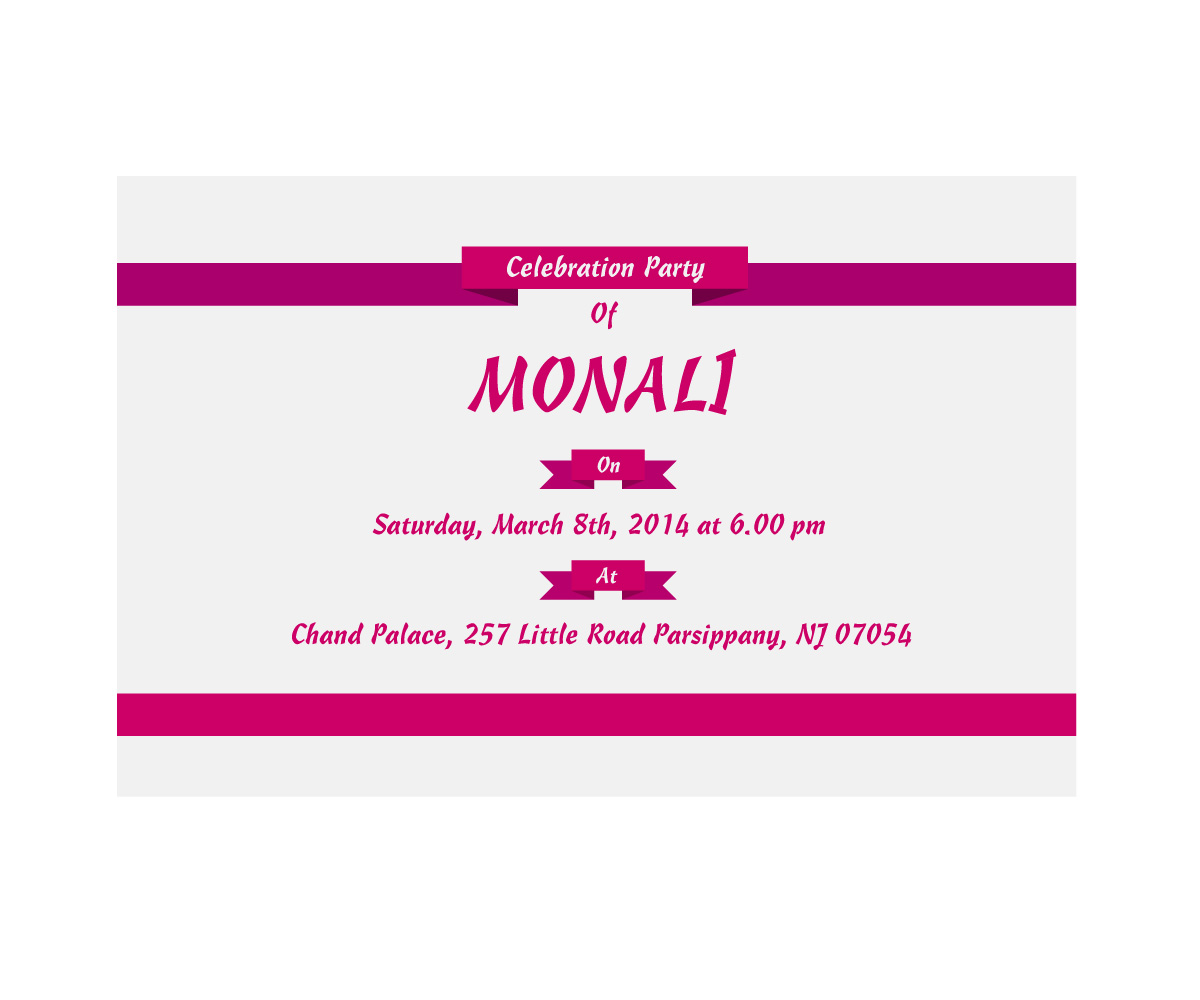 Invitation Design by StephPham for this project | Design #3190045