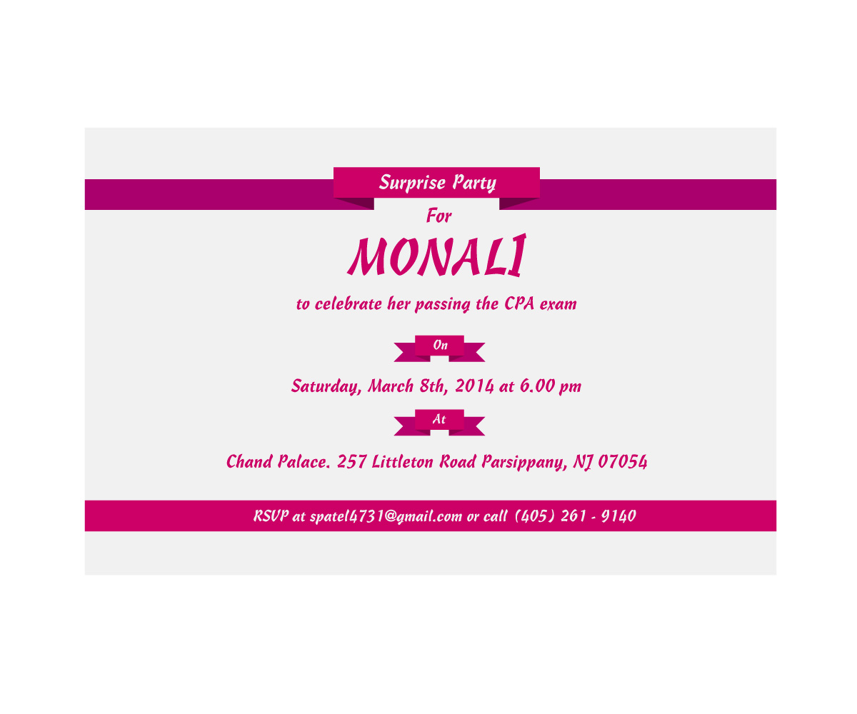 Invitation Design by StephPham for this project | Design #3194015