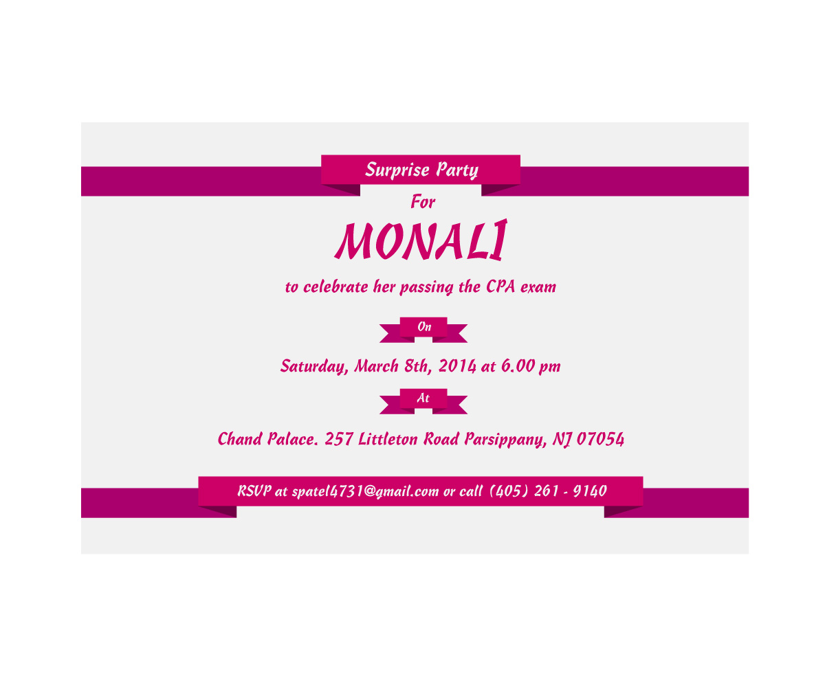 Invitation Design by StephPham for this project | Design #3194018