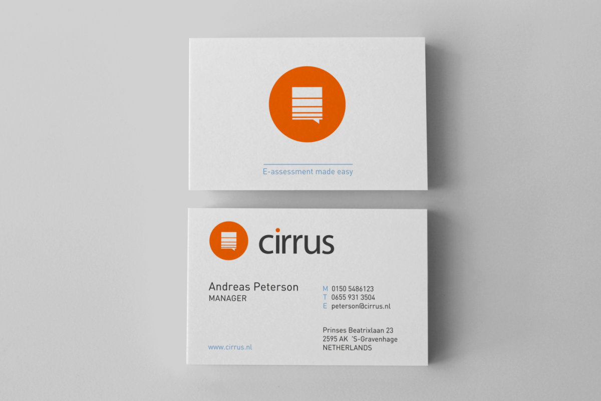 Visitenkarten-Design von HYPdesign für Cirrus BV | Design #3196785