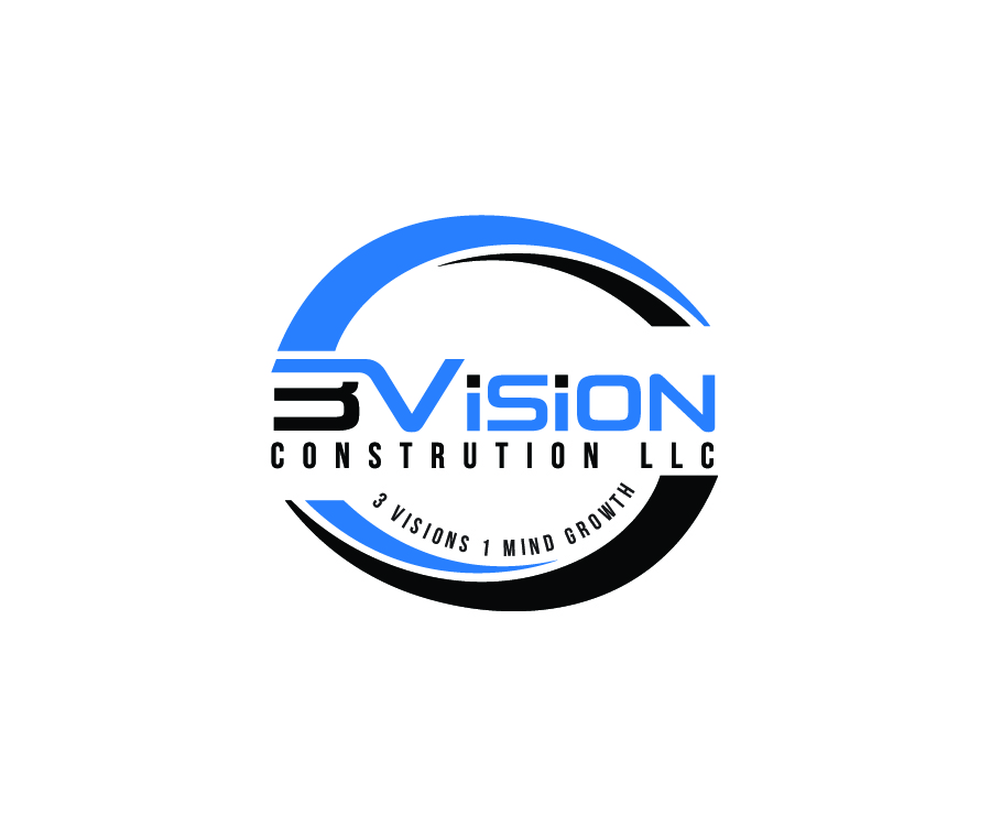 Logo Design by Niko Dola for 3 Vision Construction LLC | Design #3197788