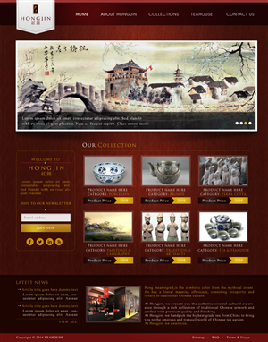 Chinese Artwork Gallery and Tea House need website design  | Web-Design von JM