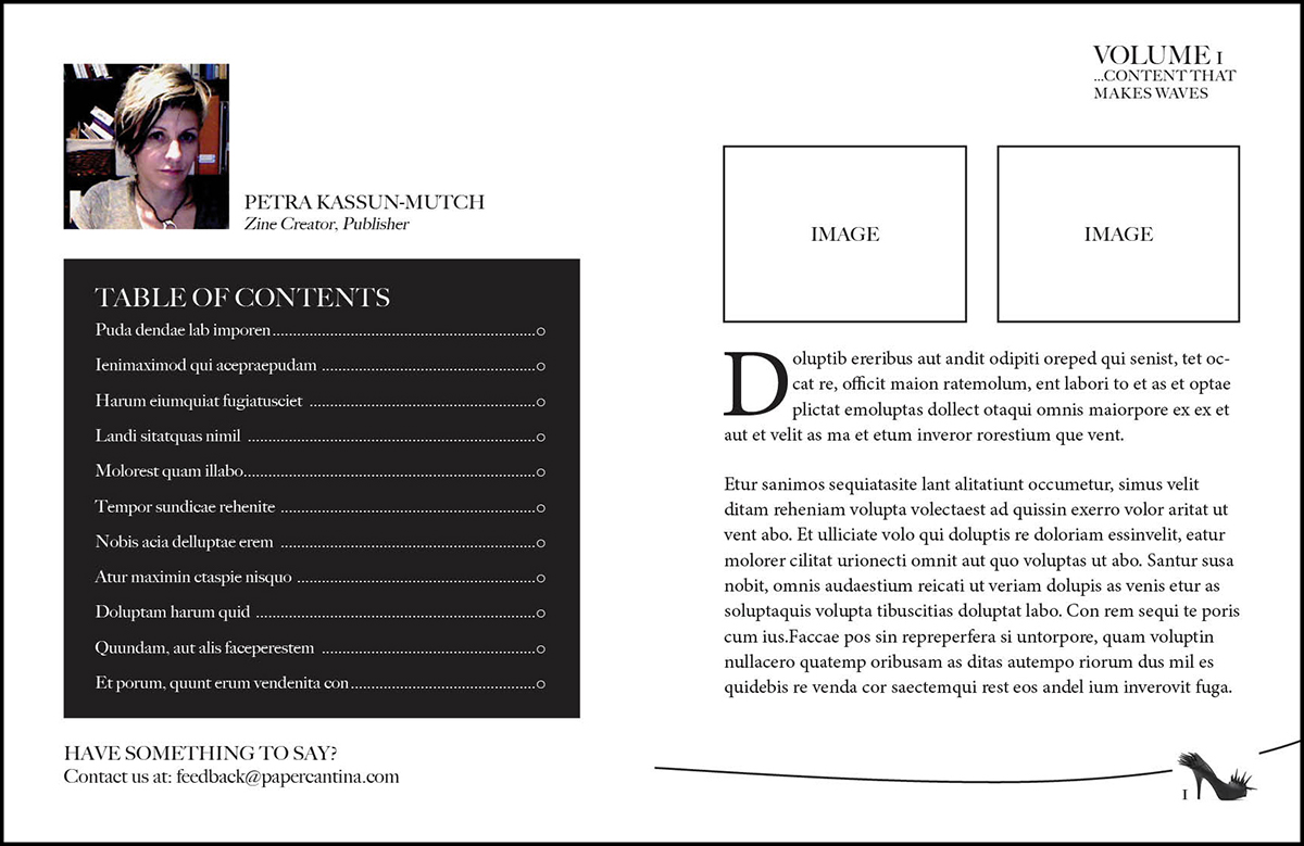 Magazine Design by DesignFive for Eve-Volution Enterprises | Design #3228909