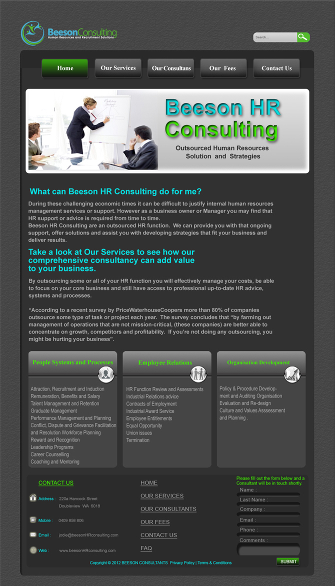 Web Design by Desire Design Solutions for this project | Design #787221