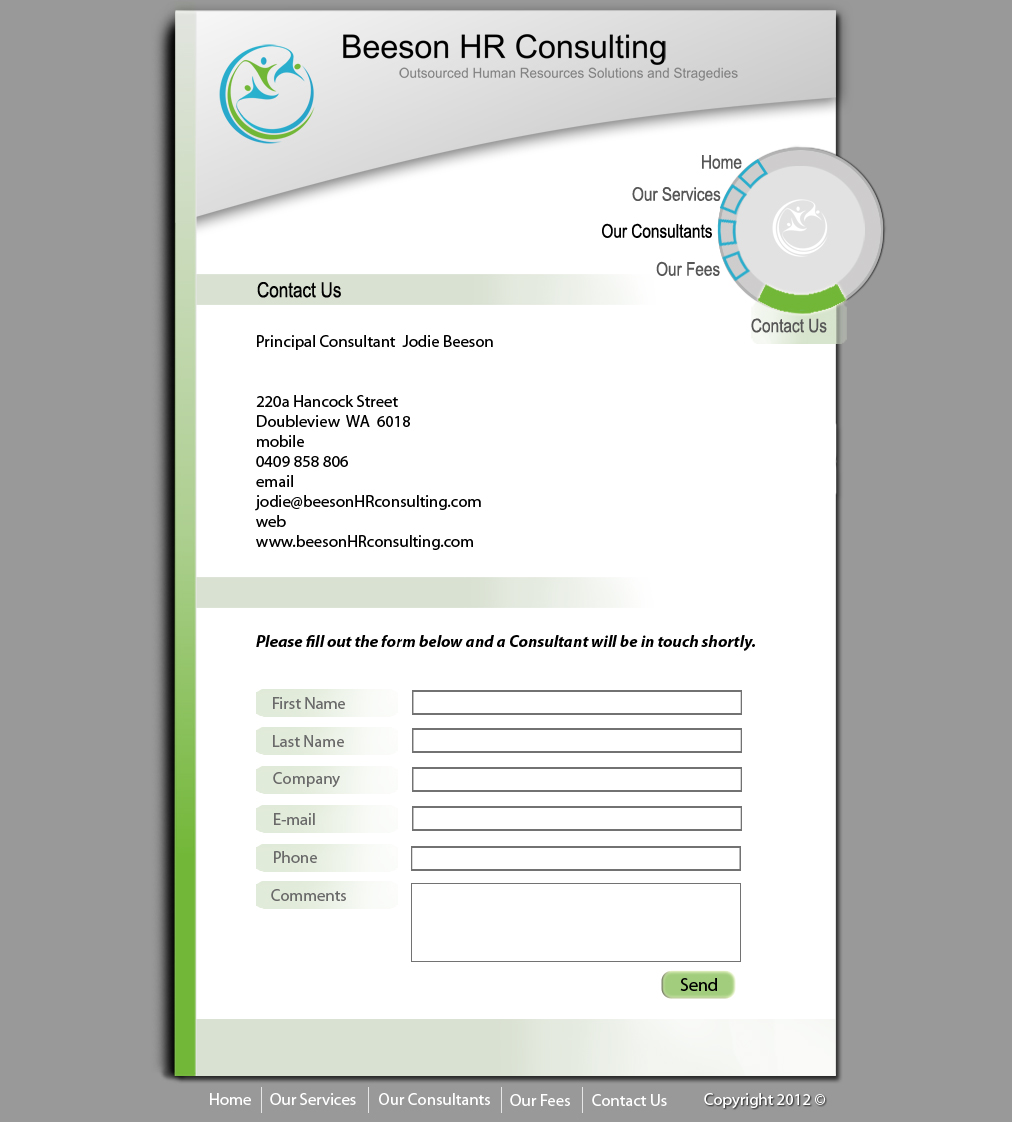 Web Design by Diana Maneva for this project | Design #780929