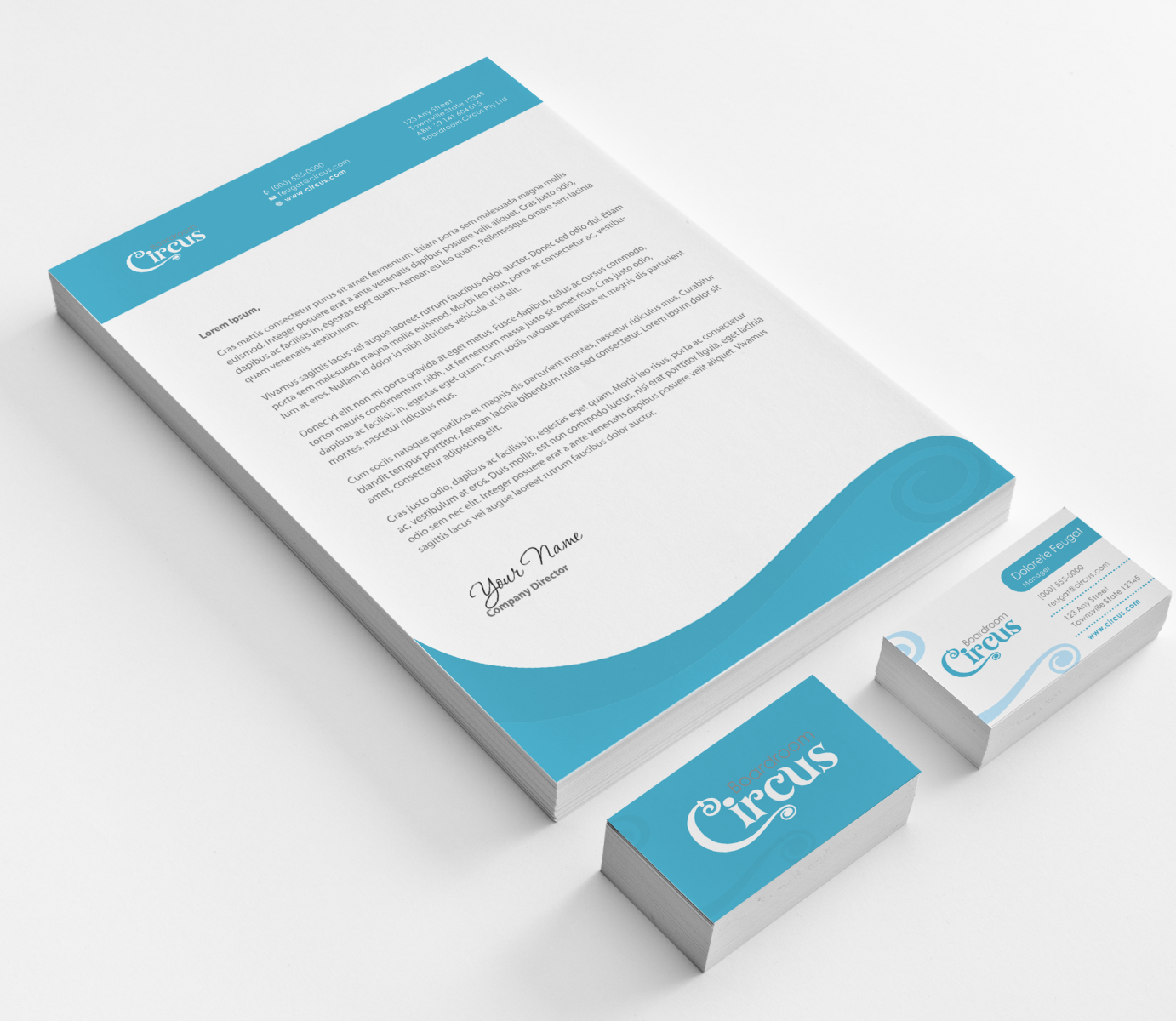 bold modern small business stationery design for a company by