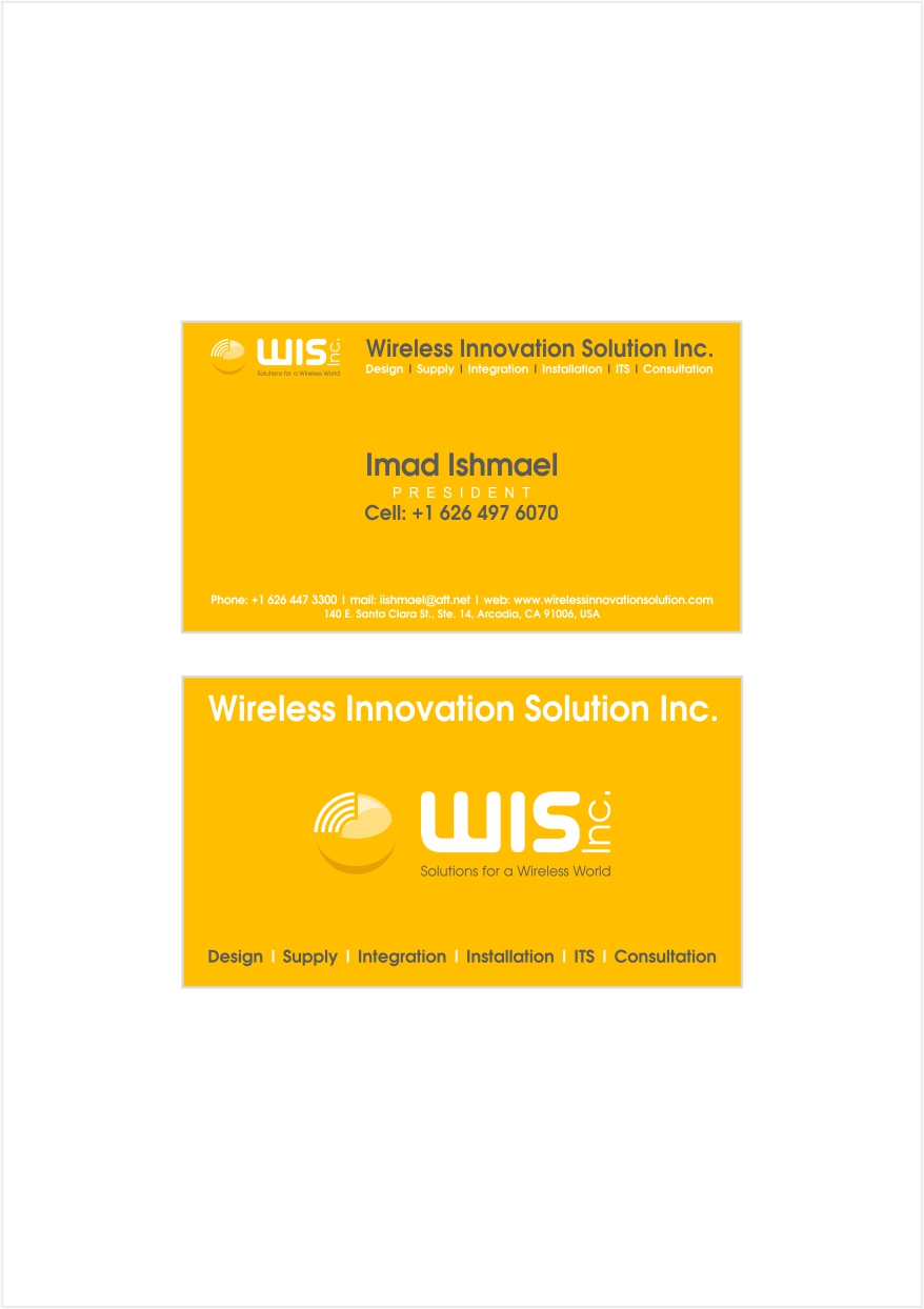 Logo Design by Matei Sergiu for Wireless Innovation Solutions Inc. | Design #3309740
