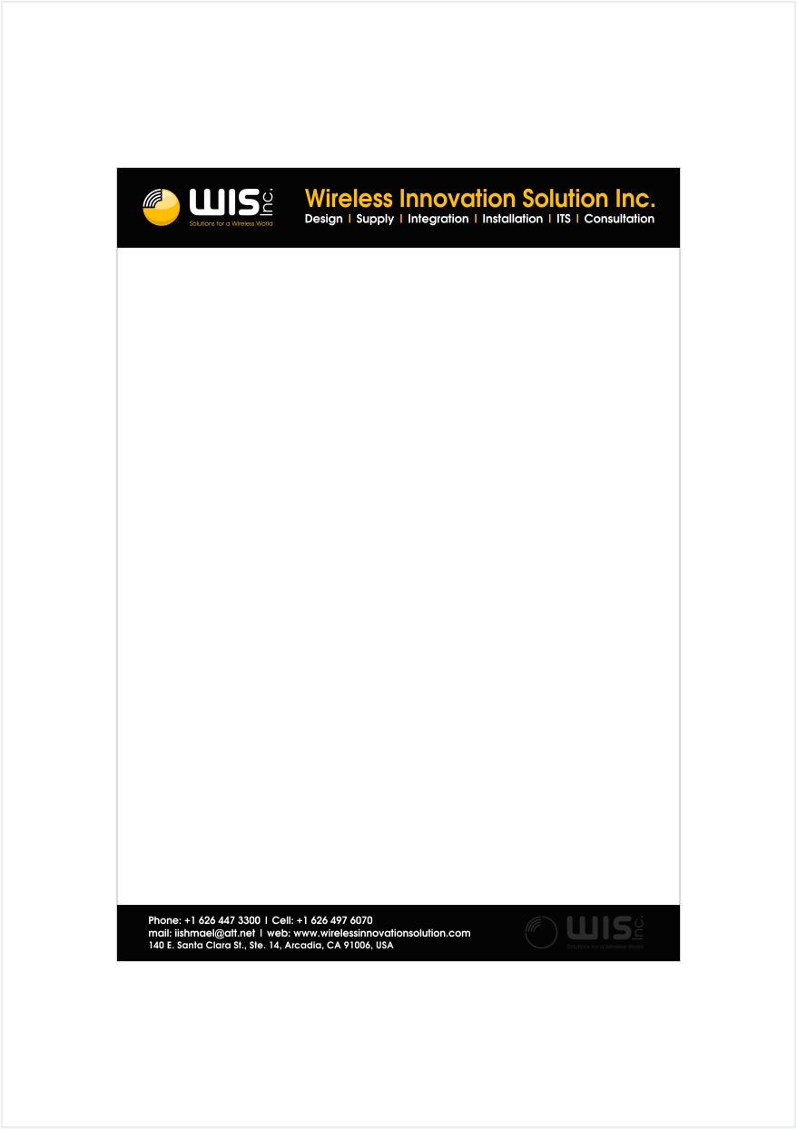 Logo-Design von Matei Sergiu für Wireless Innovation Solutions Inc. | Design #3309743