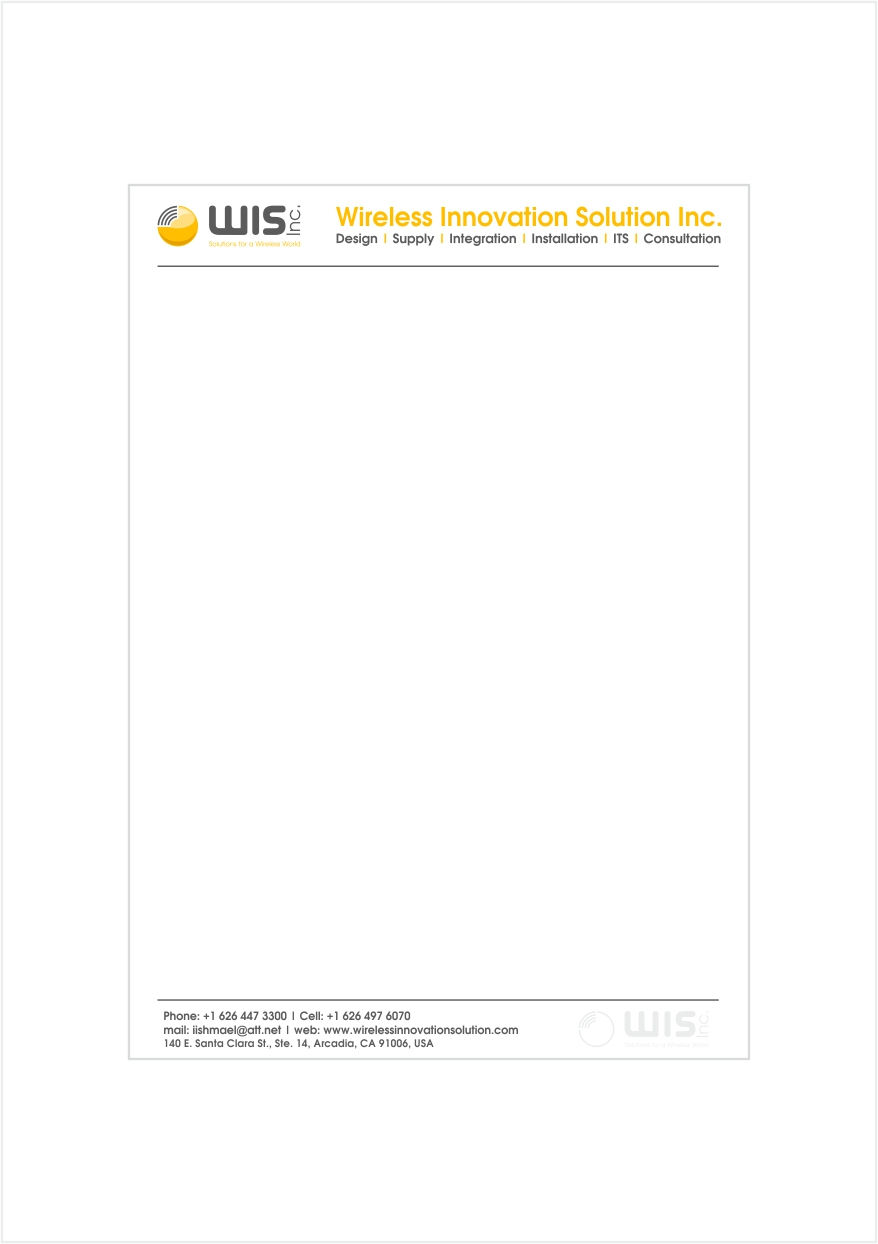 Logo Design by Matei Sergiu for Wireless Innovation Solutions Inc. | Design #3309746