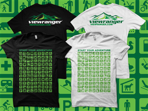 T-shirt Design for Outdoors Navigation Brand | T-shirt Design by Kris Karlson Design