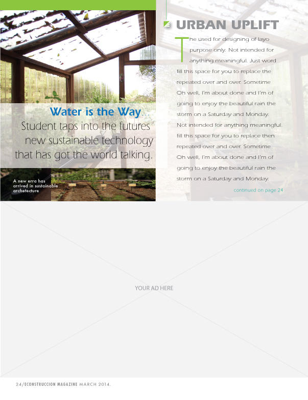Magazine Design by Bowdidge Design for Green Exchange Panama | Design #3263146