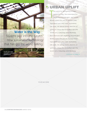 Magazine Design by Bowdidge Design for Green Exchange Panama | Design: #3263146