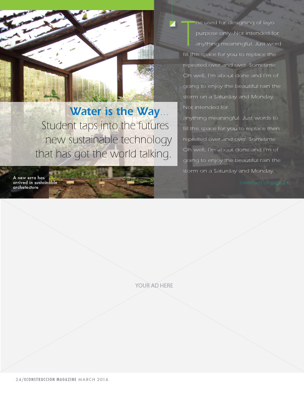 Magazine Design by Bowdidge Design for Green Exchange Panama | Design #3263148