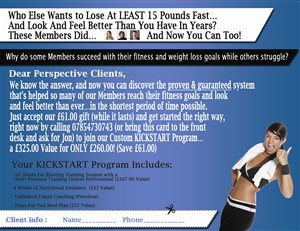 30 Minute Fitness | Postcard Design by  Andy Dollinger