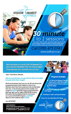 30 Minute Fitness | Diseño de Postal por Priyo Subarkah