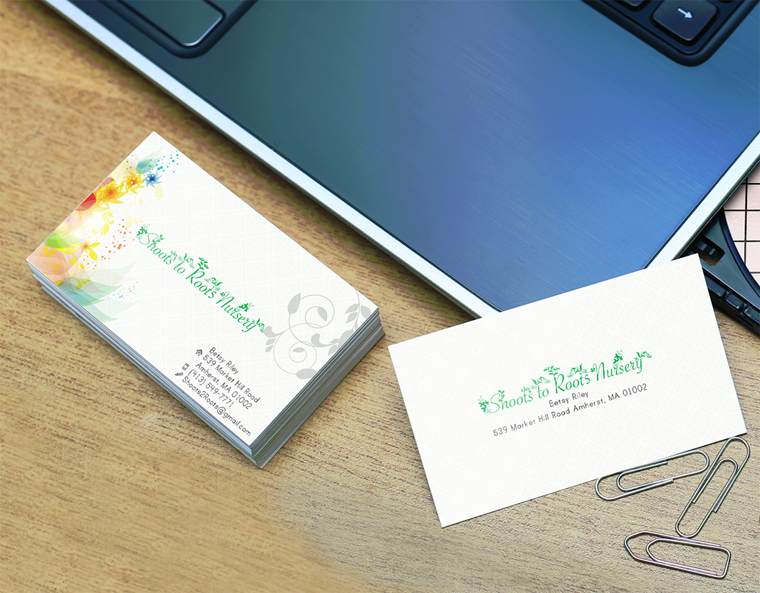 Diseño de Tarjeta de Presentación por Cannelle para Shoots to Roots Nursery  | Diseño #3270473