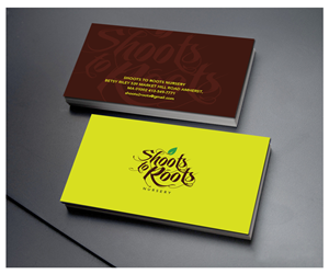 Diseño de Tarjeta de Presentación por reendesigns  para Shoots to Roots Nursery  | Diseño: #3266309