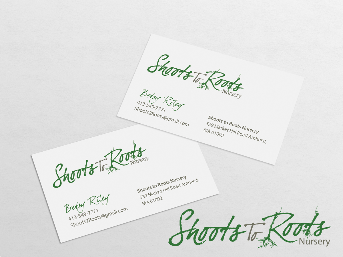 Design de Carte de Visite par diRtY.EMM pour Shoots to Roots Nursery  | Design #3208260