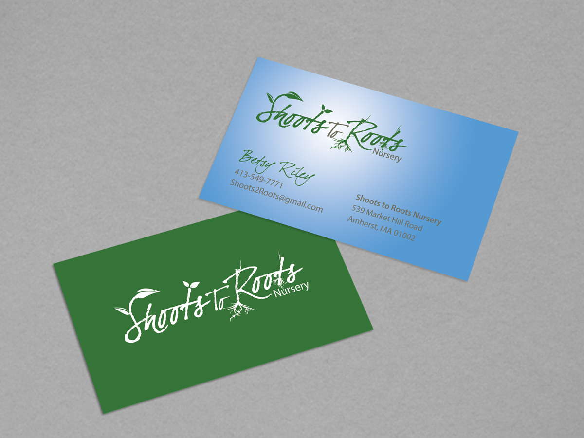 Design de Carte de Visite par diRtY.EMM pour Shoots to Roots Nursery  | Design #3234468